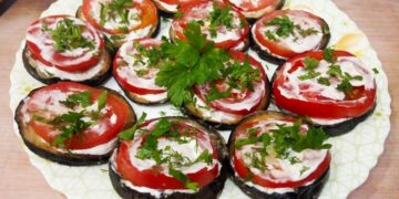 Fried eggplant with yogurt sauce – a Mediterranean delight
