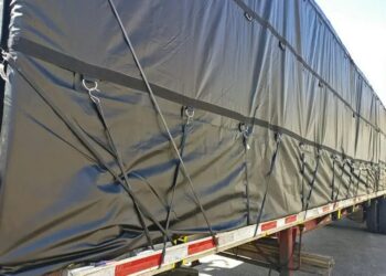 Flatbed-tarping techniques for aerospace components from Kentucky factories